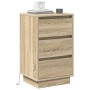 Gabinete de Noche con LED Roble Sonoma 39x34,5x65 cm Madera Elaborada | Foro24.es | Tu tienda online para hogar, jardín y más Foro24.es
