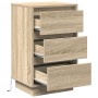 Gabinete de Noche con LED Roble Sonoma 39x34,5x65 cm Madera Elaborada | Foro24.es | Tu tienda online para hogar, jardín y más Foro24.es