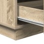 Gabinete de Noche con LED Roble Sonoma 39x34,5x65 cm Madera Elaborada | Foro24.es | Tu tienda online para hogar, jardín y más Foro24.es