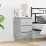 Gabinete de Noche con LED Gris Concreto 39x34.5x65 cm Madera de calidad | Foro24.es | Tu tienda online para hogar, jardín y más Foro24.es