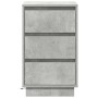 Gabinete de Noche con LED Gris Concreto 39x34.5x65 cm Madera de calidad | Foro24.es | Tu tienda online para hogar, jardín y más Foro24.es