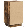 Mesita de Noche con LED Roble Ahumado 39x34.5x65 cm Madera Elaborada | Foro24.es | Tu tienda online para hogar, jardín y más Foro24.es