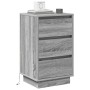 Gabinete de Noche con LED Gris Sonoma 39x34.5x65 cm Madera Elaborada | Foro24.es | Tu tienda online para hogar, jardín y más Foro24.es