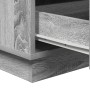 Gabinete de Noche con LED Gris Sonoma 39x34.5x65 cm Madera Elaborada | Foro24.es | Tu tienda online para hogar, jardín y más Foro24.es