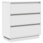 Mesita de noche luz LED madera ingeniería blanca 71x34,5x75 cm | Foro24.es | Tu tienda online para hogar, jardín y más Foro24.es
