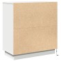 Mesita de noche luz LED madera ingeniería blanca 71x34,5x75 cm de , Mesitas de noche - Ref: Foro24-869634, Precio: 104,86 €