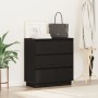 Mesita de noche LED madera ingeniería roble negro 71x34,5x75 cm by , Nightstands - Ref: Foro24-869635, Price: 104,27 €, Disco...