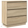 Mesita de noche LED madera ingeniería roble Sonoma 71x34,5x75cm | Foro24.es | Tu tienda online para hogar, jardín y más Foro24.es