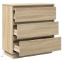 Mesita de noche LED madera ingeniería roble Sonoma 71x34,5x75cm | Foro24.es | Tu tienda online para hogar, jardín y más Foro24.es