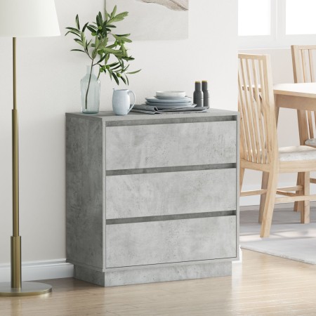 Mesita de noche LED madera color gris hormigón 71x34,5x75 cm von , Nachttische - Ref: Foro24-869637, Preis: 98,05 €, Rabatt: %