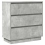 Mesita de noche LED madera color gris hormigón 71x34,5x75 cm von , Nachttische - Ref: Foro24-869637, Preis: 98,05 €, Rabatt: %