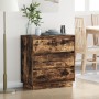 Mesita de noche LED madera color roble ahumado 71x34,5x75 cm | Foro24.es | Tu tienda online para hogar, jardín y más Foro24.es