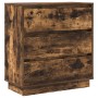 Mesita de noche LED madera color roble ahumado 71x34,5x75 cm | Foro24.es | Tu tienda online para hogar, jardín y más Foro24.es