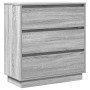 Mesita de noche LED madera color gris Sonoma 71x34,5x75 cm | Foro24.es | Tu tienda online para hogar, jardín y más Foro24.es
