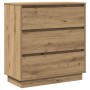 Mesita de noche LED madera color roble artisan 71x34,5x75 cm by , Nightstands - Ref: Foro24-869641, Price: 98,05 €, Discount: %