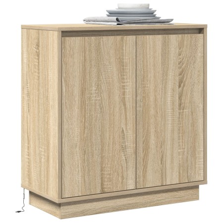 Sideboard  con LED en Roble Sonoma - 71 x 34.5 x 75 cm - Hecho de Madera Elaborada | Foro24.es | Tu tienda online para hogar, jardín y más Foro24.es