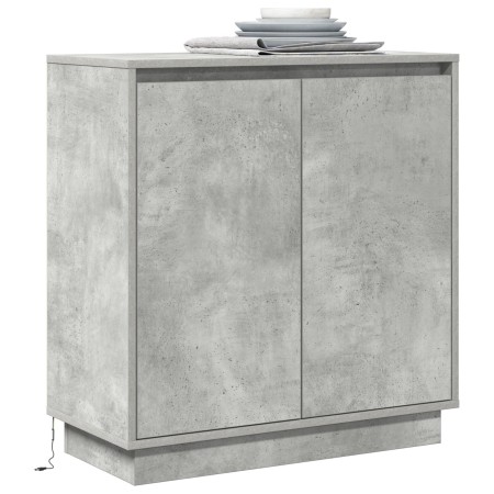 Aparador luz LED madera ingeniería gris hormigón 71x34,5x75cm | Foro24.es | Tu tienda online para hogar, jardín y más Foro24.es