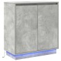 Aparador luz LED madera ingeniería gris hormigón 71x34,5x75cm | Foro24.es | Tu tienda online para hogar, jardín y más Foro24.es