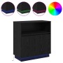 Sideboard con LED Negro Roble 71x34,5x75 cm Madera Elaborada | Foro24.es | Tu tienda online para hogar, jardín y más Foro24.es