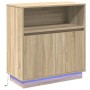 Sideboard con LED de roble Sonoma 71x34,5x75 cm en madera aglomerada | Foro24.es | Tu tienda online para hogar, jardín y más Foro24.es