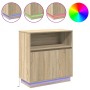 Sideboard con LED de roble Sonoma 71x34,5x75 cm en madera aglomerada | Foro24.es | Tu tienda online para hogar, jardín y más Foro24.es