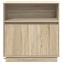 Sideboard con LED de roble Sonoma 71x34,5x75 cm en madera aglomerada | Foro24.es | Tu tienda online para hogar, jardín y más Foro24.es