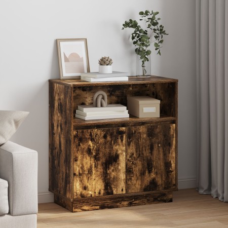 Sideboard con LED Roble Ahumado 71x34,5x75 cm Madera Elaborada | Foro24.es | Tu tienda online para hogar, jardín y más Foro24.es