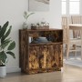 Sideboard con LED Roble Ahumado 71x34,5x75 cm Madera Elaborada | Foro24.es | Tu tienda online para hogar, jardín y más Foro24.es