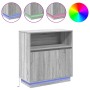 Sideboard con LED Gris Sonoma 71x34,5x75 cm Madera elaborada | Foro24.es | Tu tienda online para hogar, jardín y más Foro24.es