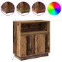 Aparador con LED Madera Vieja 71x34,5x75 cm Madera Compensada | Foro24.es | Tu tienda online para hogar, jardín y más Foro24.es