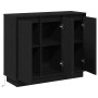 Aparador luz LED madera ingeniería roble negro 90x32x75 cm | Foro24.es | Tu tienda online para hogar, jardín y más Foro24.es