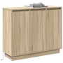 Aparador luz LED madera ingeniería roble Sonoma 90x32x75 cm | Foro24.es | Tu tienda online para hogar, jardín y más Foro24.es