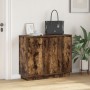Aparador con LED en Roble Ahumado de 90x32x75 cm en Madera Compensada | Foro24.es | Tu tienda online para hogar, jardín y más Foro24.es