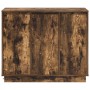 Aparador con LED en Roble Ahumado de 90x32x75 cm en Madera Compensada | Foro24.es | Tu tienda online para hogar, jardín y más Foro24.es