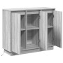 Sideboard  con LED, Gris Sonoma, 90x32x75 cm, Madera trabajada | Foro24.es | Tu tienda online para hogar, jardín y más Foro24.es