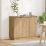 Aparador luz LED madera ingeniería roble artisan 90x32x75 cm | Foro24.es | Tu tienda online para hogar, jardín y más Foro24.es