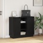 Aparador con LED Negro Roble 90x32x75 cm Madera Armada | Foro24.es | Tu tienda online para hogar, jardín y más Foro24.es