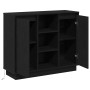 Aparador con LED Negro Roble 90x32x75 cm Madera Armada | Foro24.es | Tu tienda online para hogar, jardín y más Foro24.es