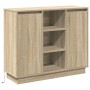 Aparador con LED Sonoma Roble 90x32x75 cm Madera elaborada von , Nachttische - Ref: Foro24-869684, Preis: 101,80 €, Rabatt: %