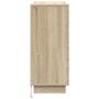 Aparador con LED Sonoma Roble 90x32x75 cm Madera elaborada von , Nachttische - Ref: Foro24-869684, Preis: 101,80 €, Rabatt: %