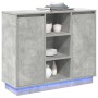 Aparador con LED Gris Concreto 90x32x75 cm Madera Elaborada | Foro24.es | Tu tienda online para hogar, jardín y más Foro24.es