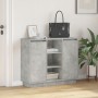 Aparador con LED Gris Concreto 90x32x75 cm Madera Elaborada | Foro24.es | Tu tienda online para hogar, jardín y más Foro24.es