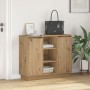 Sideboard con LED Roble Artesanal 90x32x75 cm Madera Elaborada | Foro24.es | Tu tienda online para hogar, jardín y más Foro24.es