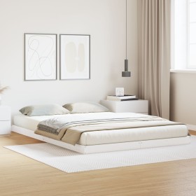 Estructura de cama de suelo madera maciza de pino 160x210 cm von , Betten und Lattenroste - Ref: Foro24-869741, Preis: 107,47...