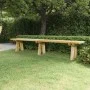 Garden bench solid impregnated pine wood 220 cm by vidaXL, garden benches - Ref: Foro24-318175, Price: 86,32 €, Discount: %
