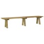 Garden bench solid impregnated pine wood 220 cm by vidaXL, garden benches - Ref: Foro24-318175, Price: 87,93 €, Discount: %