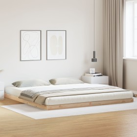 Marco de Cama 160x210 cm Madera Sólida de Pino