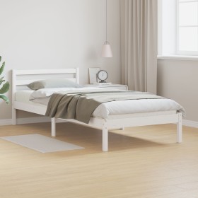 Estructura cama y cabecero madera maciza pino