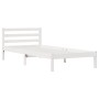 Estructura cama y cabecero madera maciza pino blanco 90x210 cm | Foro24.es | Tu tienda online para hogar, jardín y más Foro24.es
