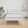 Estructura cama y cabecero madera maciza pino blanco 90x210 cm | Foro24.es | Tu tienda online para hogar, jardín y más Foro24.es